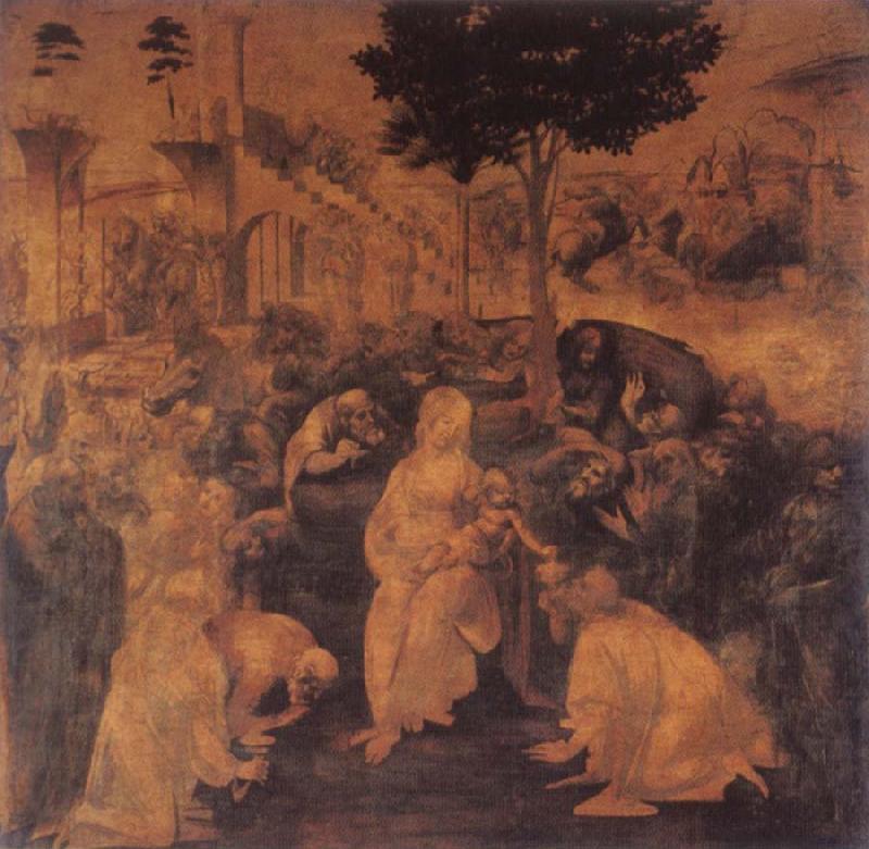  Leonardo  Da Vinci Adoration of the Magi china oil painting image